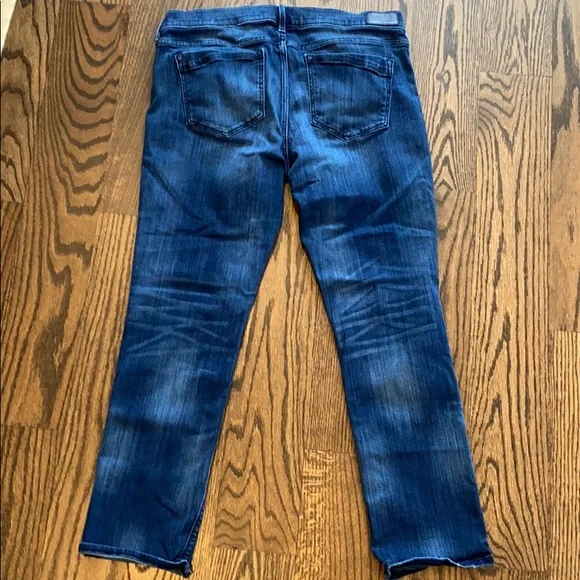 Express Cropped Skinny Mid rise Jeans Sz 14 - Picture 4 of 7